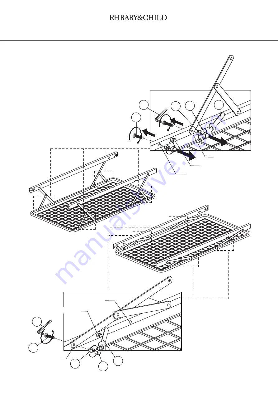 RH Baby&child BELLE UPHOLSTERED CONVERSION CRIB 195 - 36/32 Instructions Manual Download Page 21