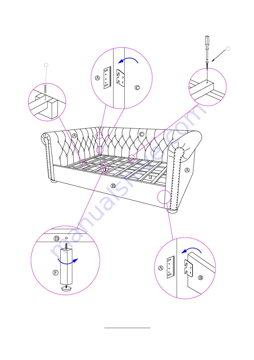 RH Baby&child CHESTERFIELD DAYBED FULL Скачать руководство пользователя страница 2