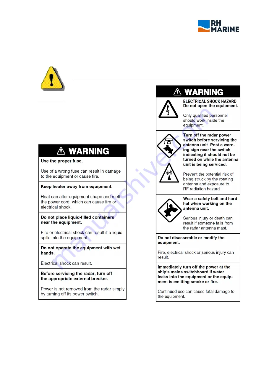 RH Marine Rhodium RADAR 4600 User Manual Download Page 9