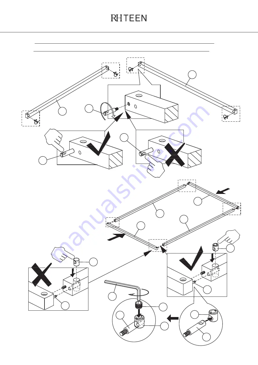 RH Teen CALLUM 6-DRAWER TWIN/FULL STORAGE CANOPY BED Manual Download Page 7