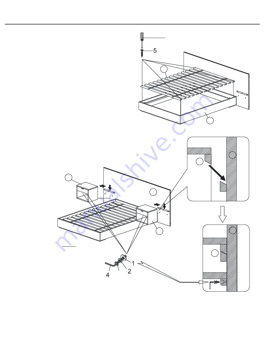 RH Teen CALLUM PLOATING NIGHTSTAND BED Manual Download Page 2