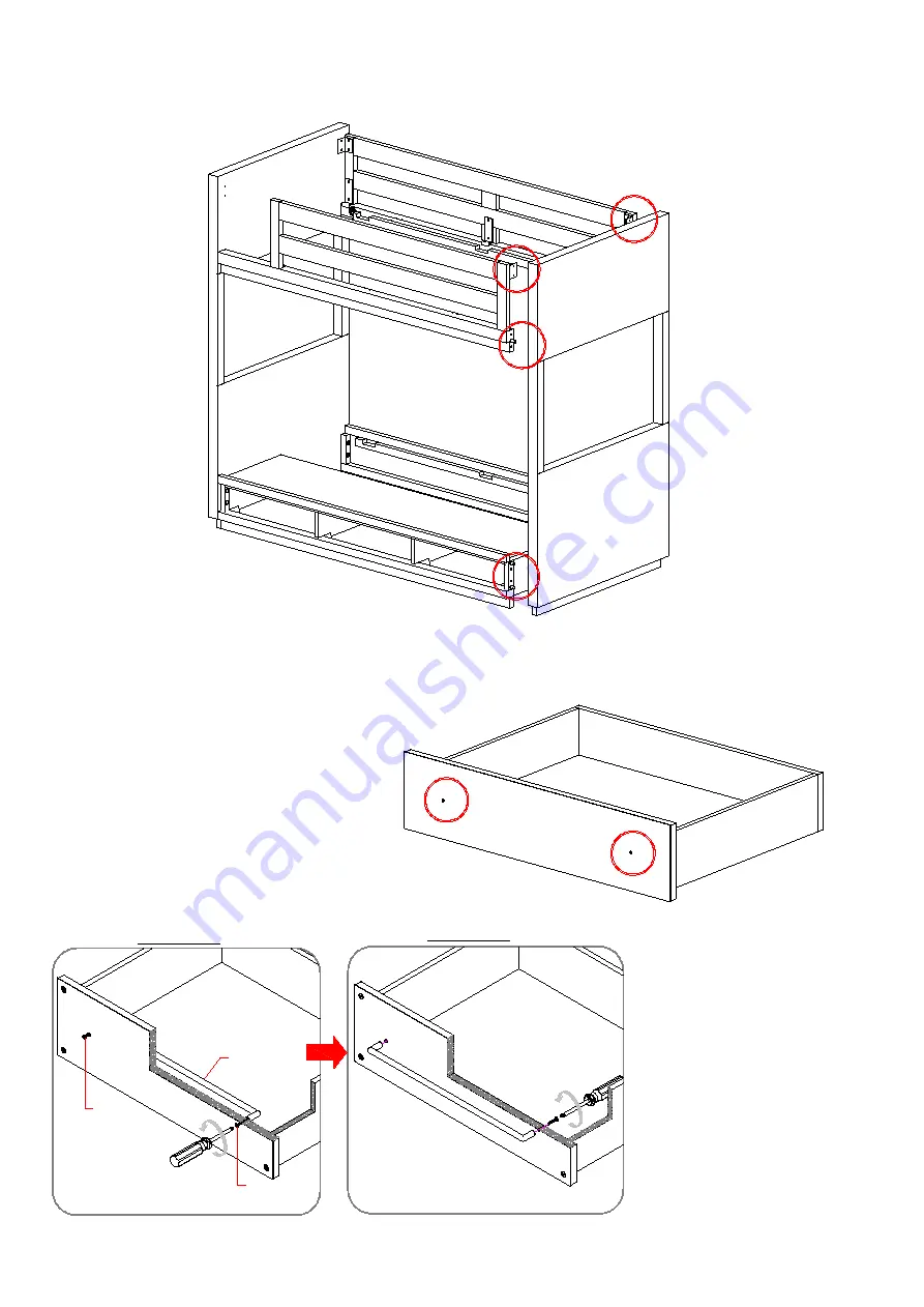 RH Teen COLBIN BUNK BED - TWIN OVER TWIN Assembly Instructions Manual Download Page 6