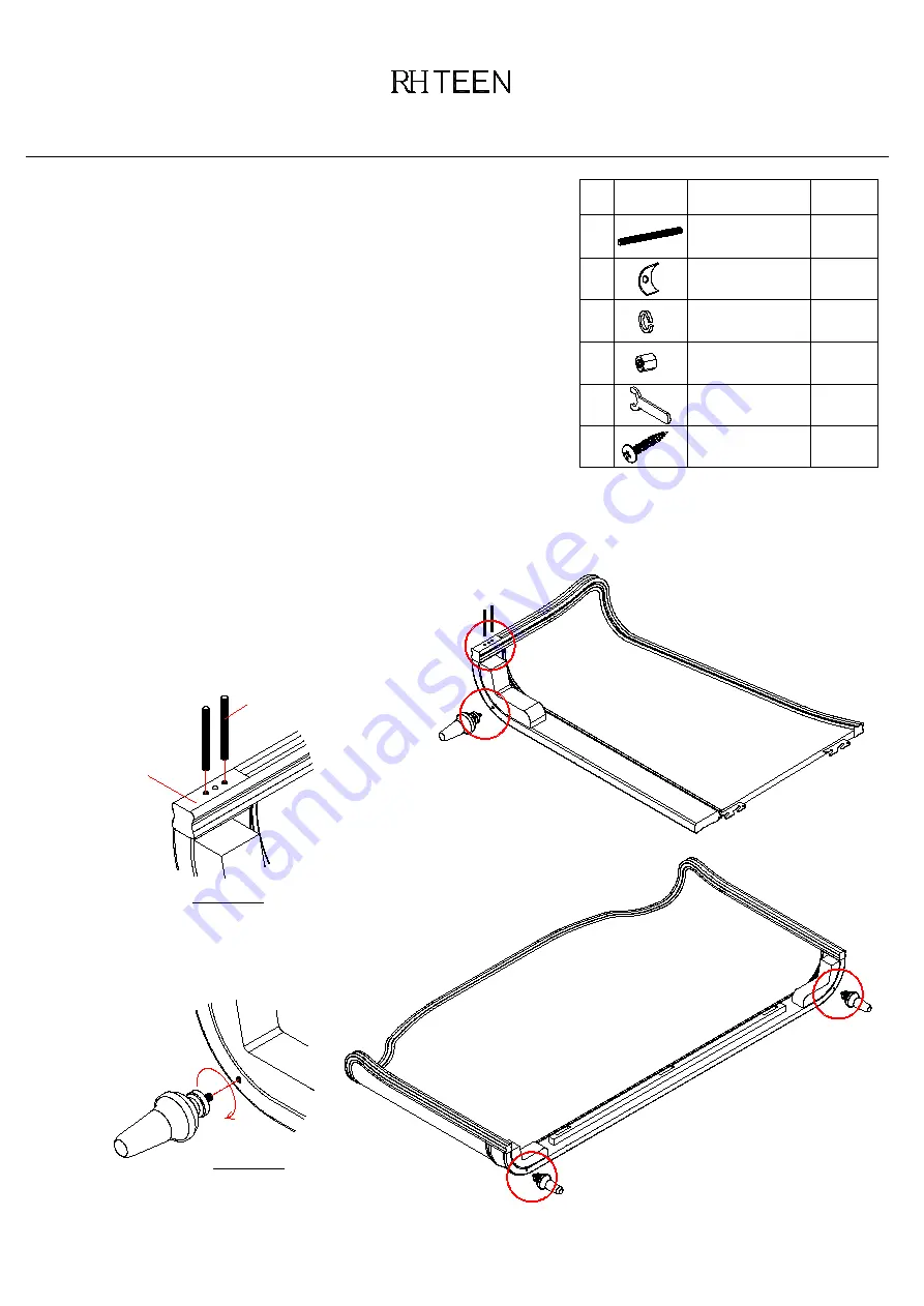 RH Teen JULIET DAYBED TWIN BED Manual Download Page 1