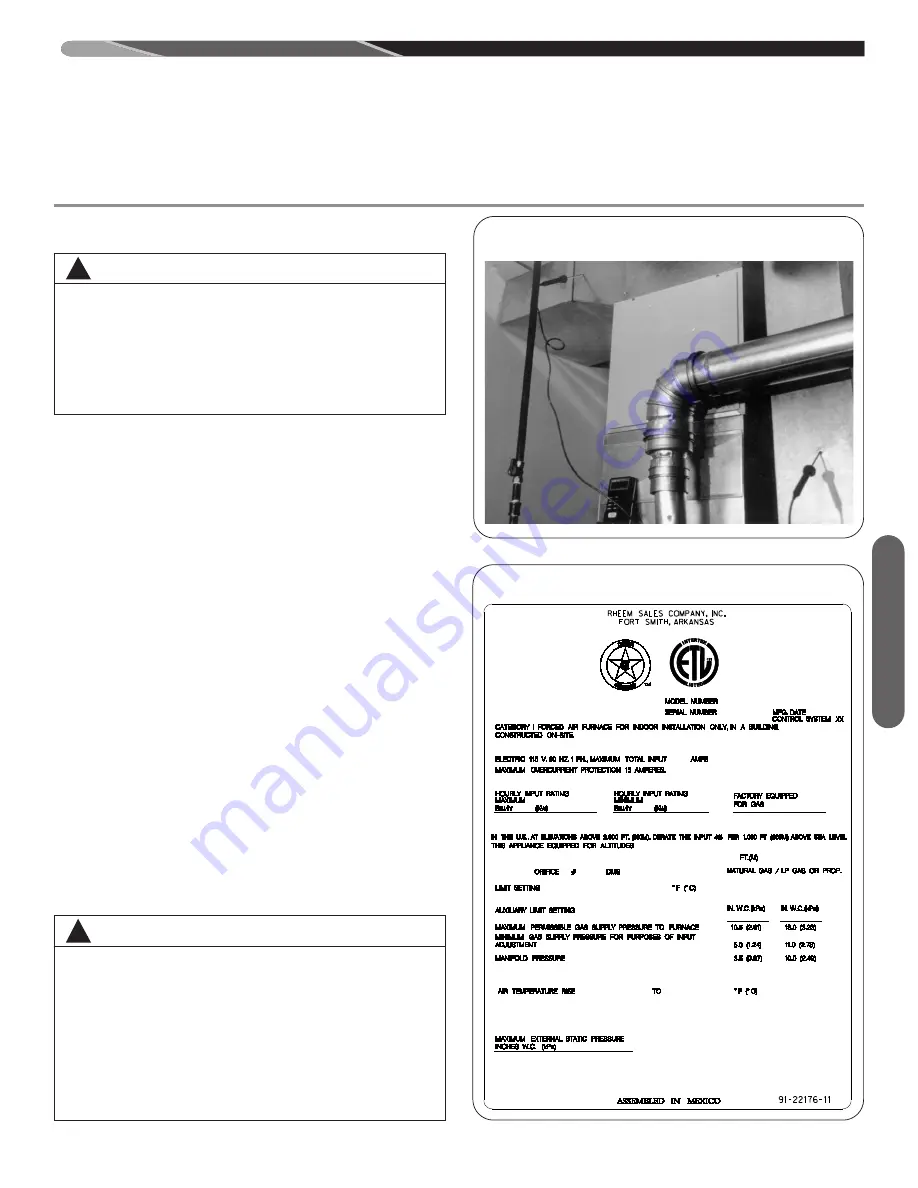 Rheem (-)(-)80MSX050A30SA Installation Instructions Manual Download Page 45