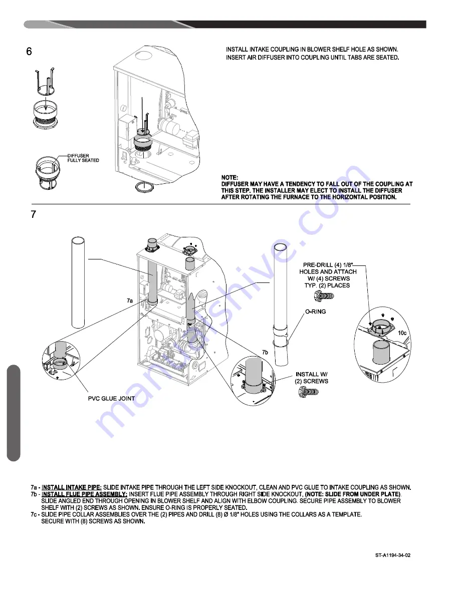 Rheem *96V series Скачать руководство пользователя страница 36