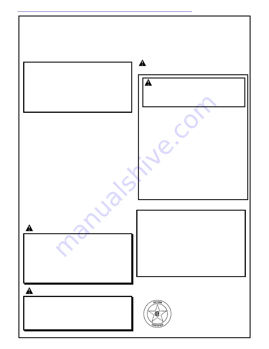 Rheem PVCG Installation, Operation And Service Manual Download Page 1