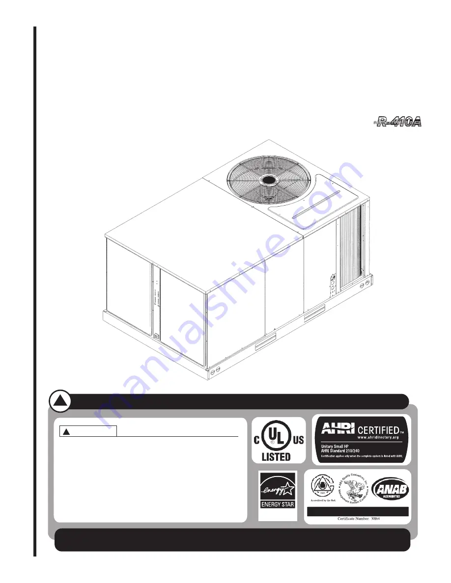 Rheem RJNL-A036CK Скачать руководство пользователя страница 1