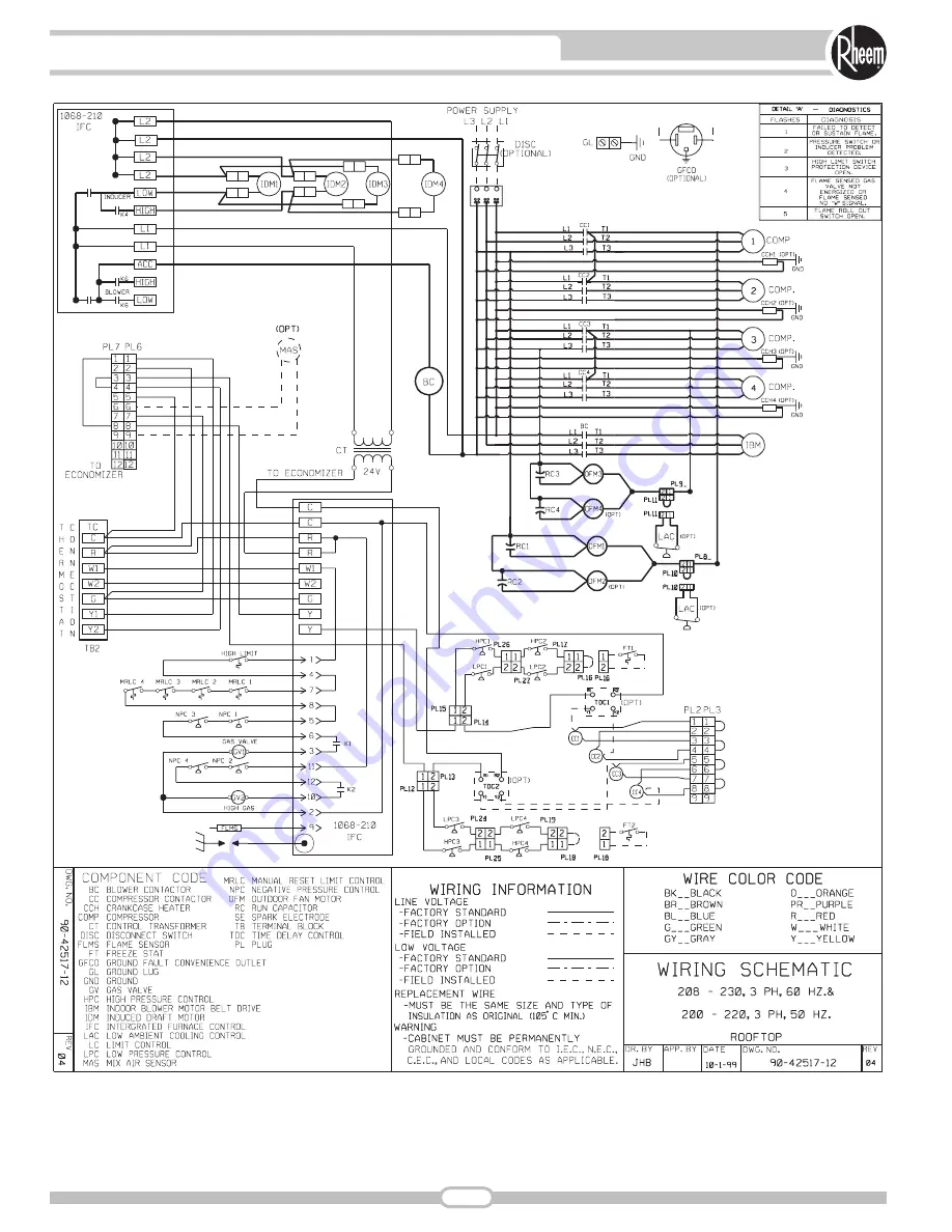 Rheem RKKB SERIES Owner'S Manual Download Page 60