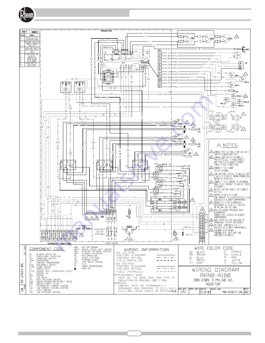 Rheem RKKB SERIES Owner'S Manual Download Page 63