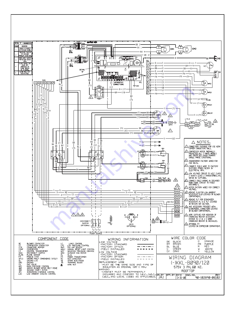 Rheem RKKL Series Installation Instructions Manual Download Page 46