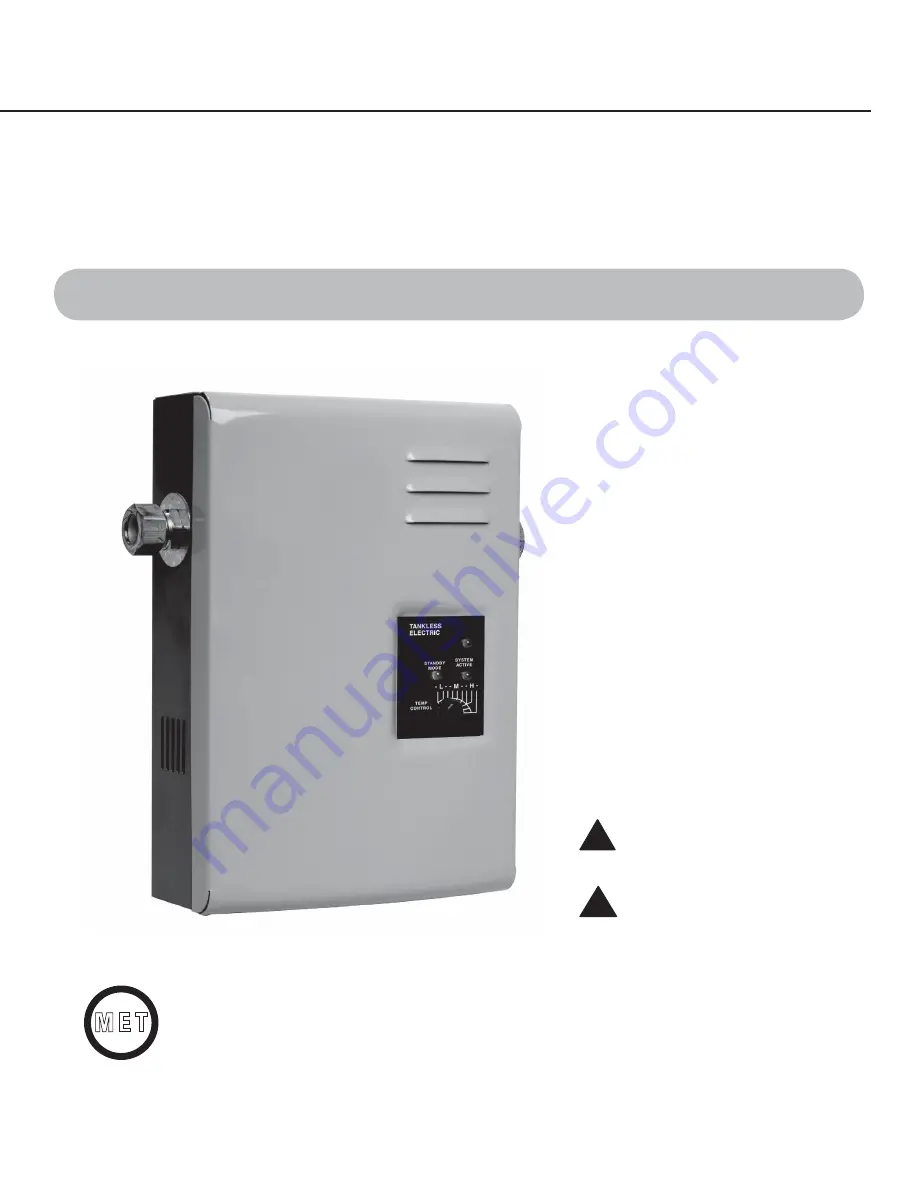 Rheem RTE 3 User Manual Download Page 1