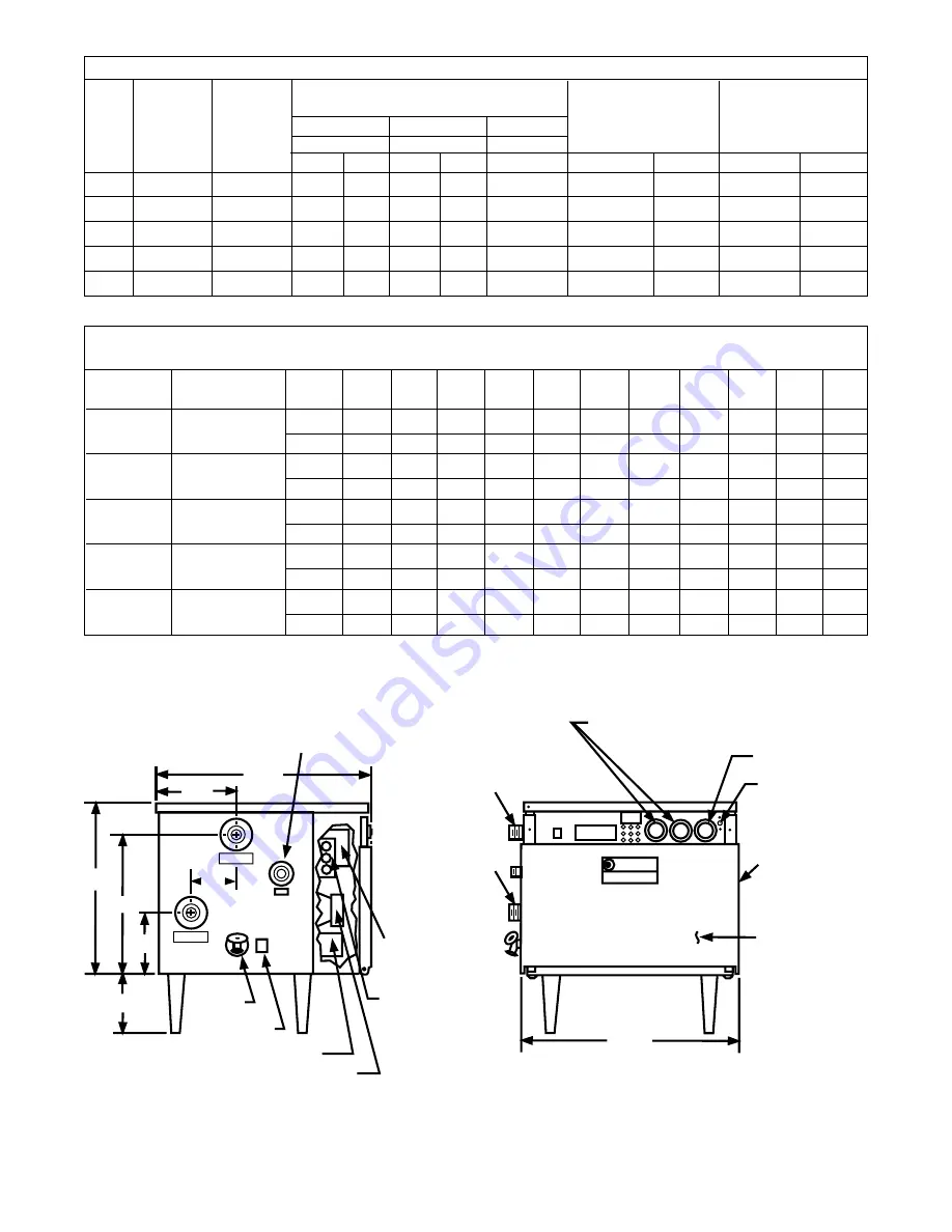 Rheem RUUD Commercial Booster Specifications Download Page 3