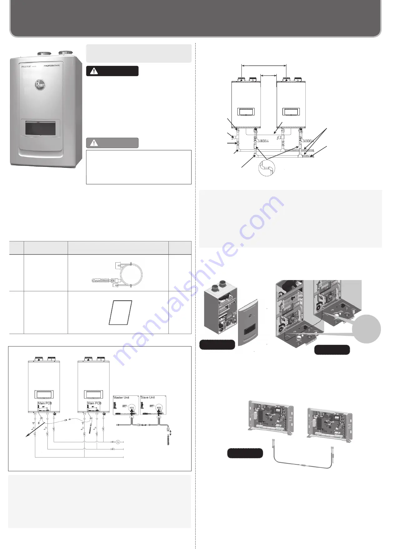 Rheem SP20892 Installation And Instruction Manual Download Page 1