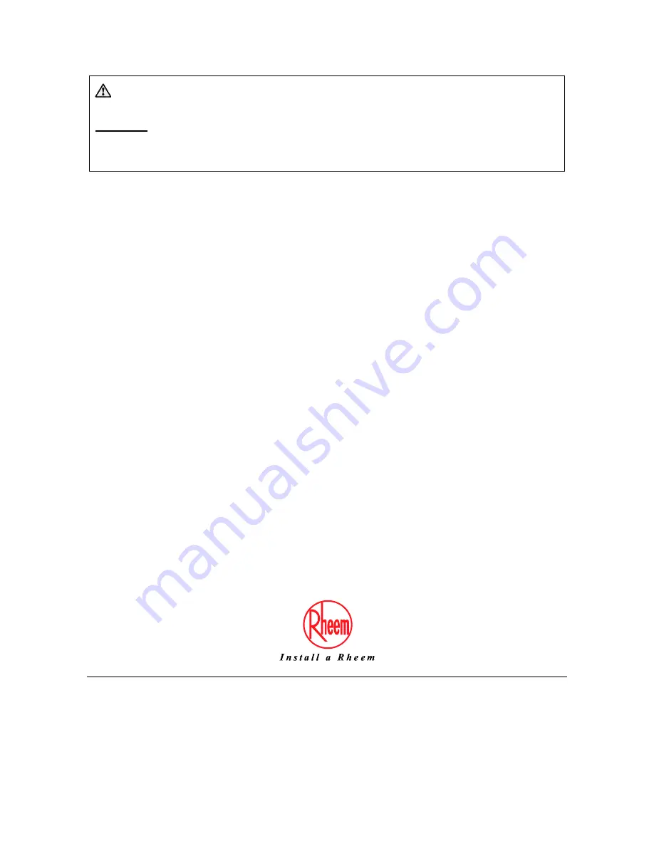 Rheem Stellar 8A0 330 Owner'S Manual And Installation Instructions Download Page 2