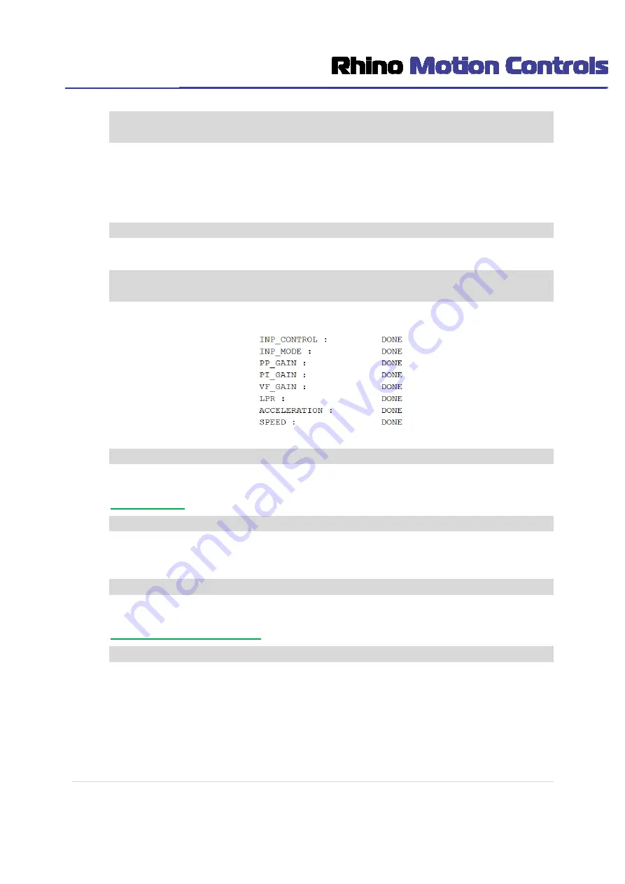 RHINO MOTION CONTROLS RMCS - 2303 Operating Manual Download Page 30