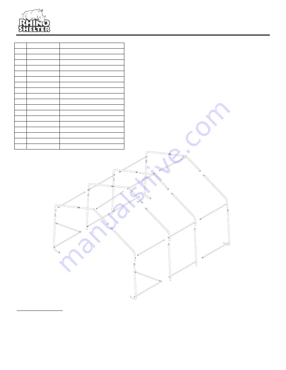 Rhino Shelter SH121208HGN Скачать руководство пользователя страница 2