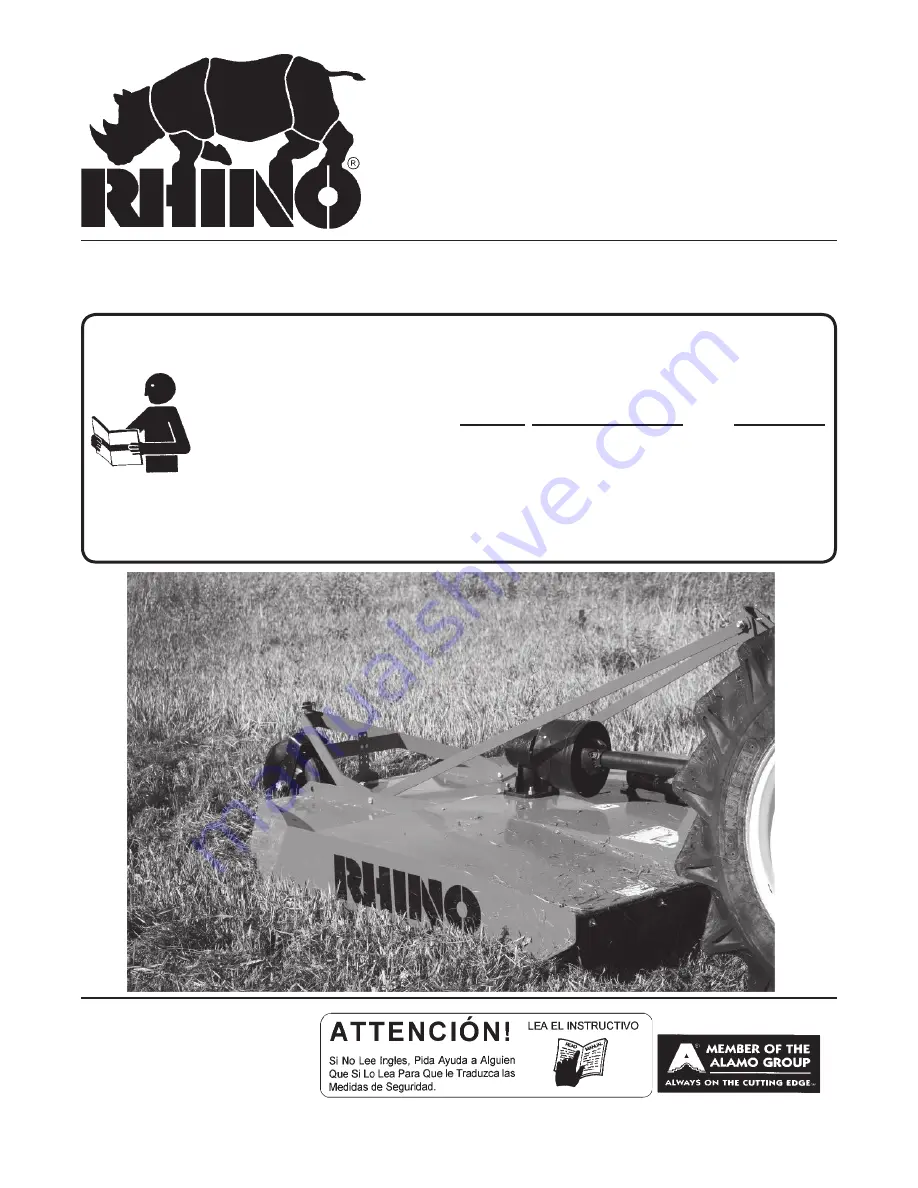 RHINO 00792377P Скачать руководство пользователя страница 1