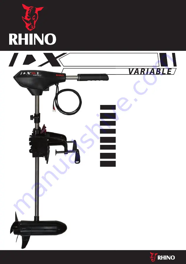 RHINO 9921024 Скачать руководство пользователя страница 1