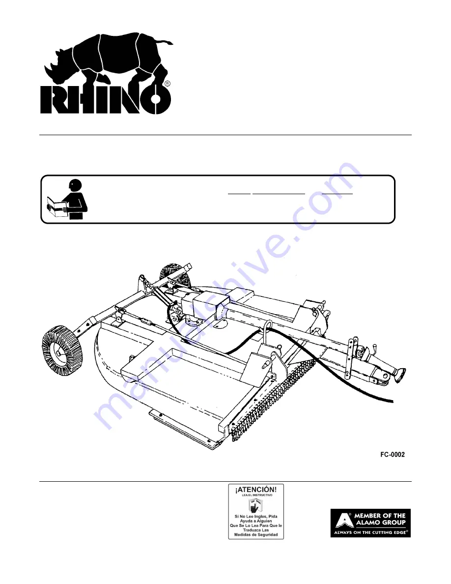 RHINO CY84 Operator'S Manual Download Page 1