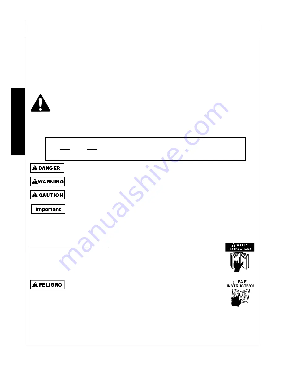 RHINO CY84 Operator'S Manual Download Page 8