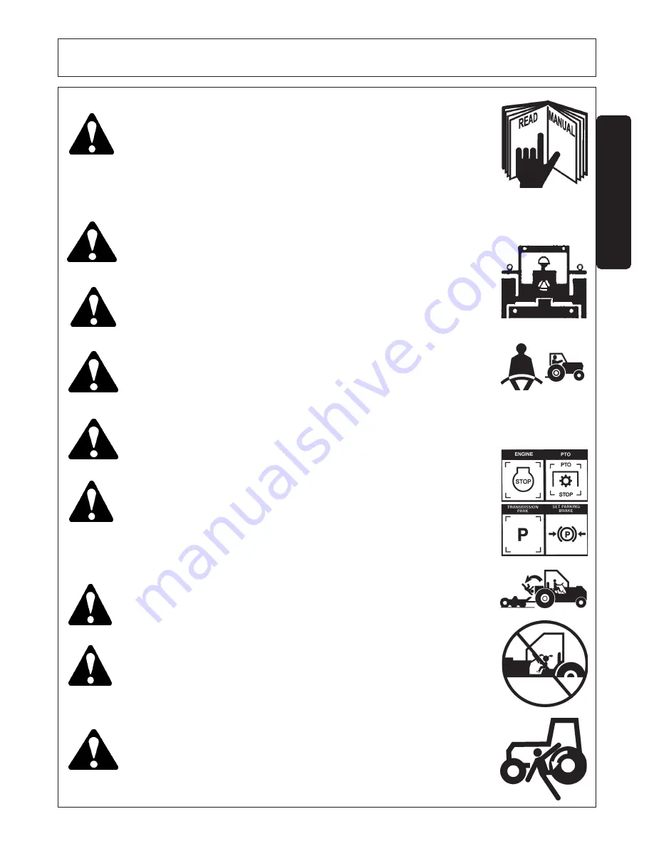 RHINO FM84 Operator'S Manual Download Page 9