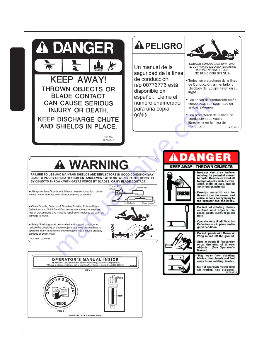 RHINO FM84 Operator'S Manual Download Page 20