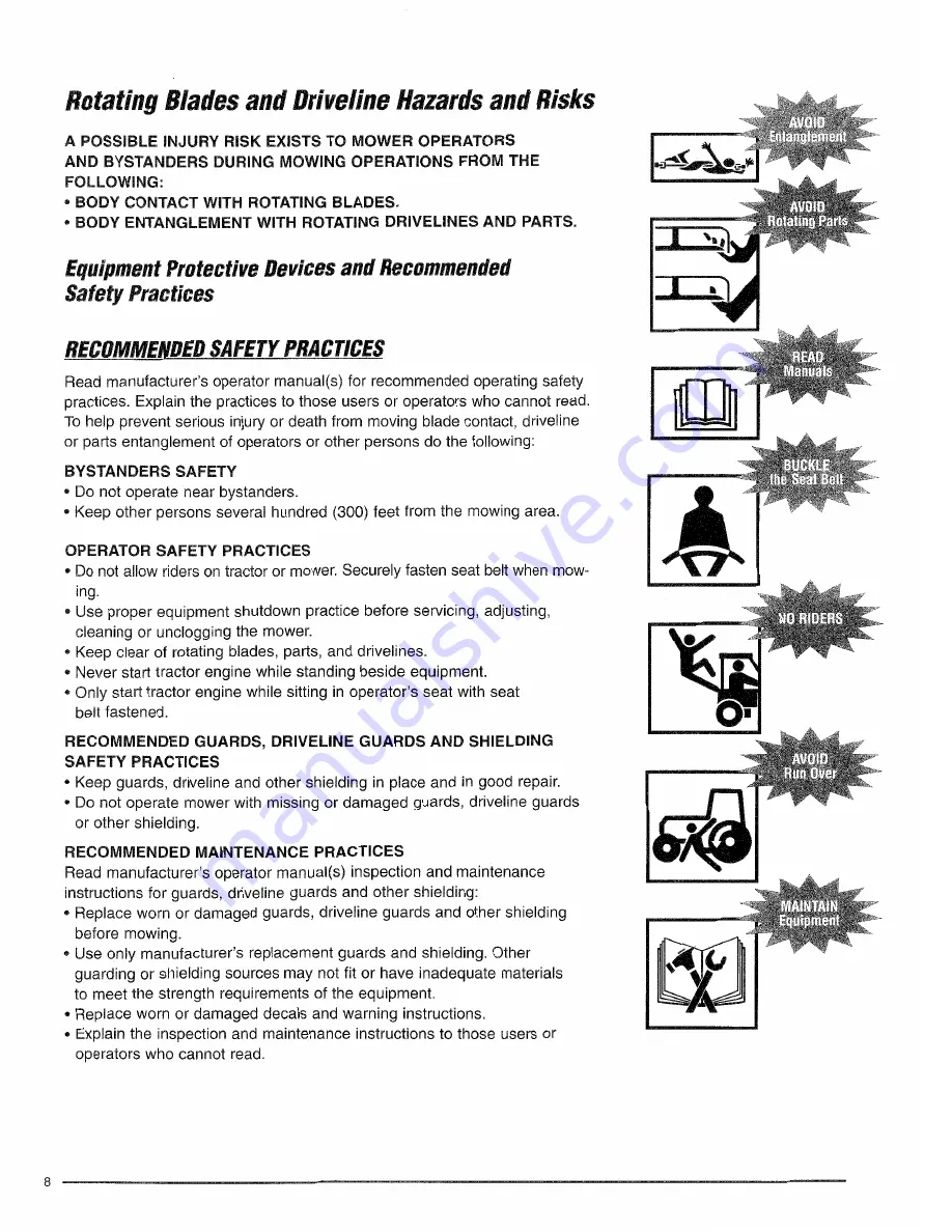 RHINO FM84 Operator'S Manual Download Page 30