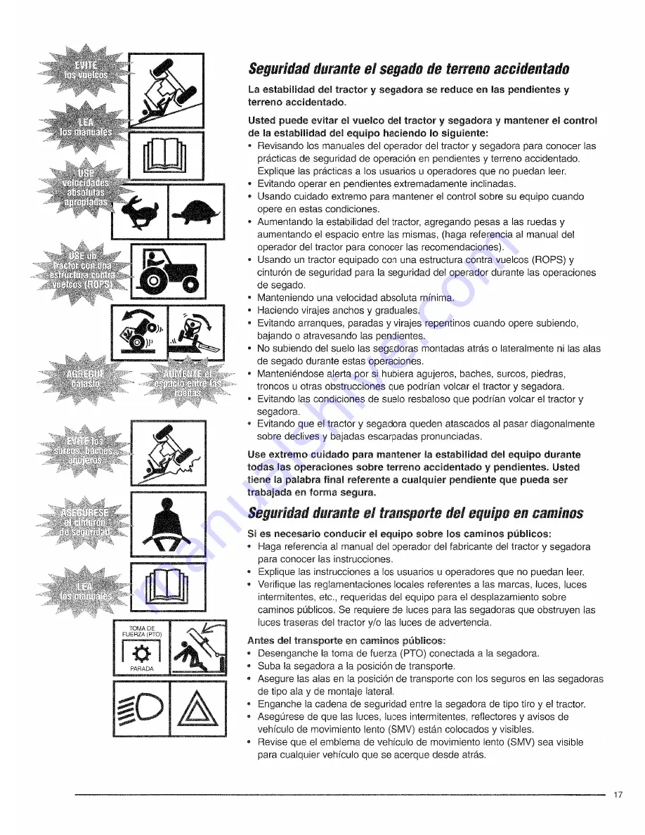 RHINO FM84 Operator'S Manual Download Page 61