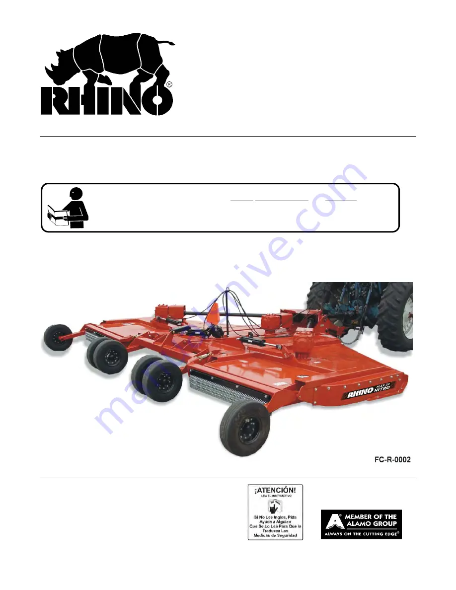 RHINO NITRO FN14 Operator'S Manual Download Page 1