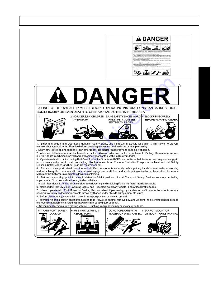 RHINO RHD62 Operator'S Manual Download Page 25