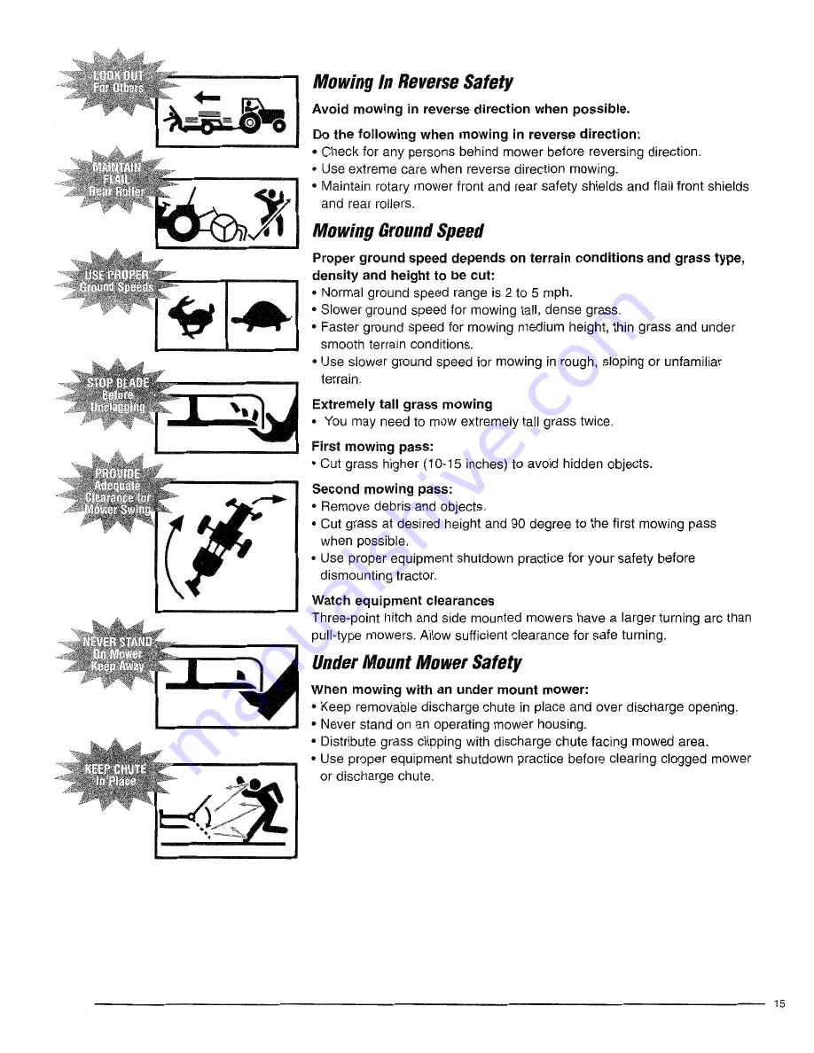 RHINO RW72 Operator'S Manual Download Page 45