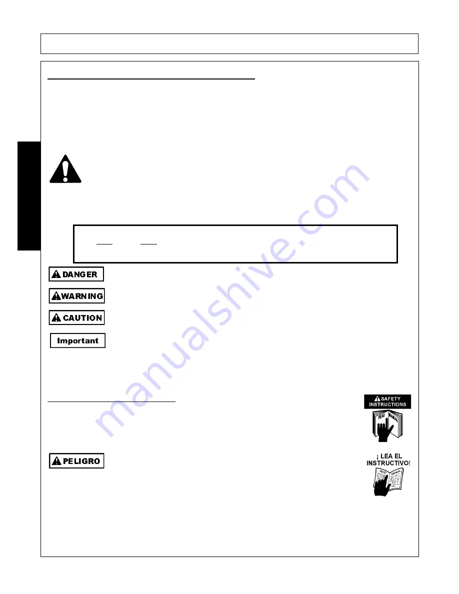 RHINO SE42 Operator'S Manual Download Page 8