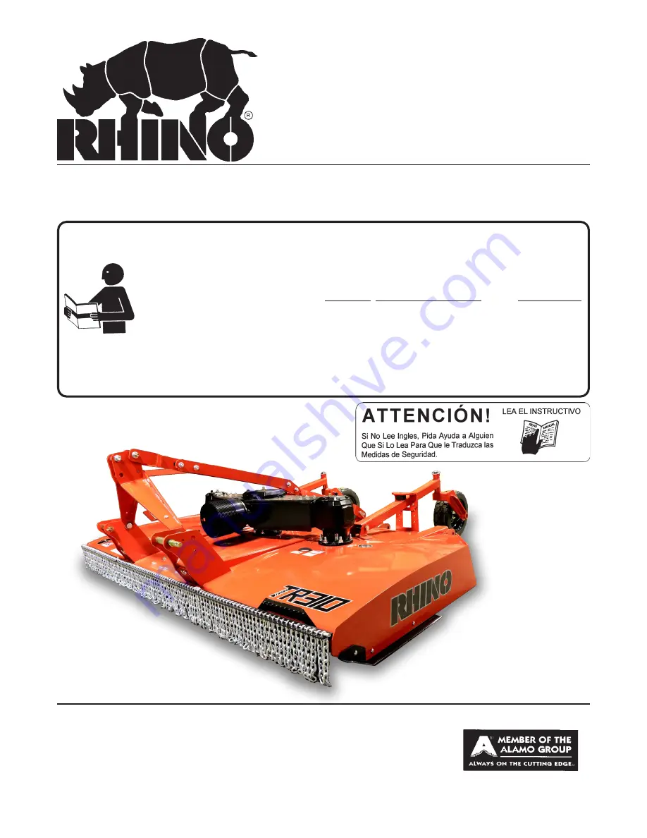 RHINO TR310LT Manual Download Page 1