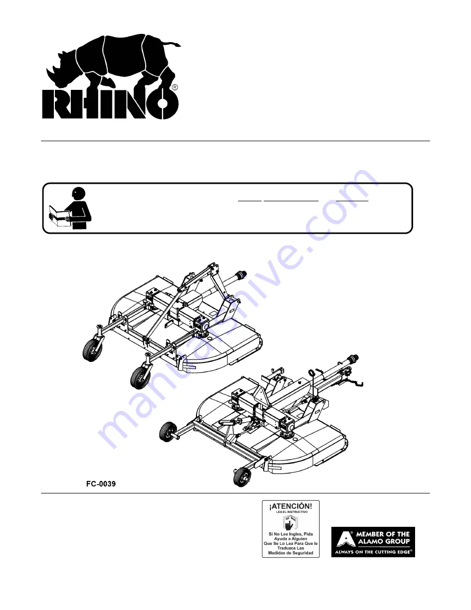 RHINO TURBO 96 Скачать руководство пользователя страница 1