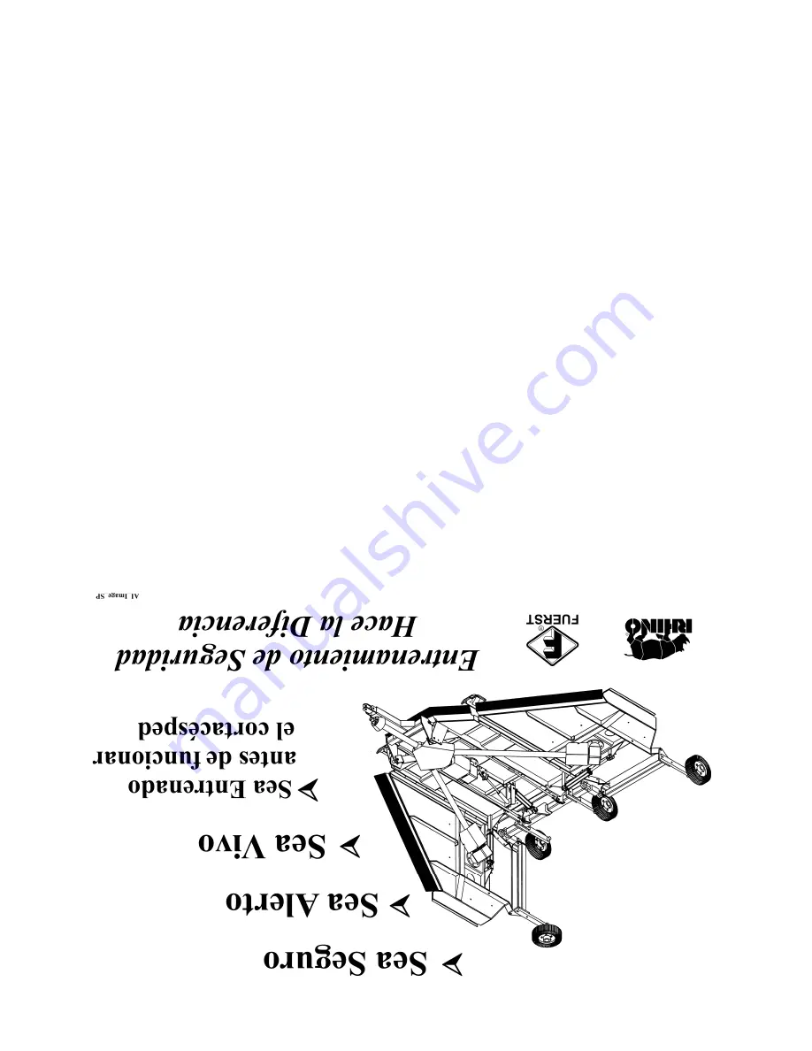 RHINO TURBO 96 Operator'S Manual Download Page 200