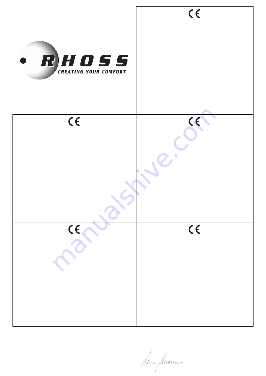 RHOSS Brio-I SLIM IVR 10 Instructions For Use Manual Download Page 2