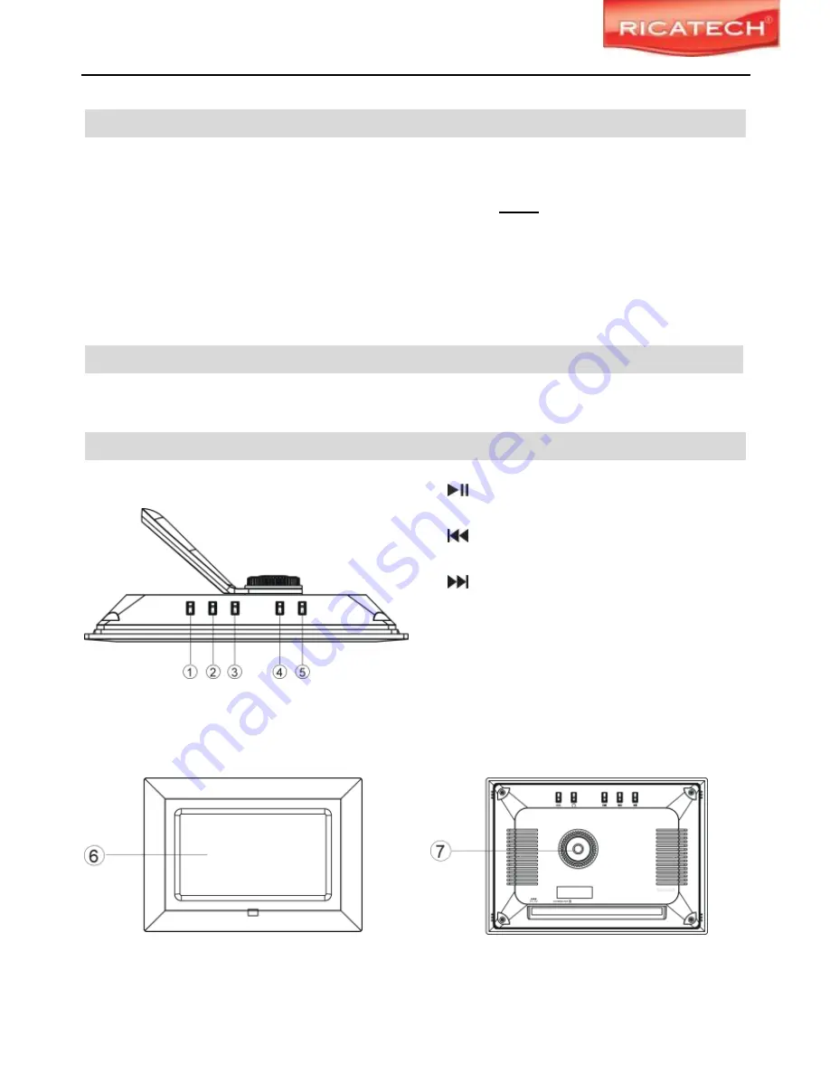 Ricatech RPF75 User Manual Download Page 2