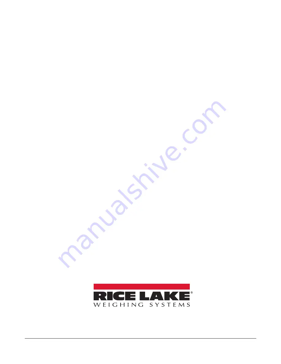 Rice Lake 880 Performance Series Installation Manual Download Page 6