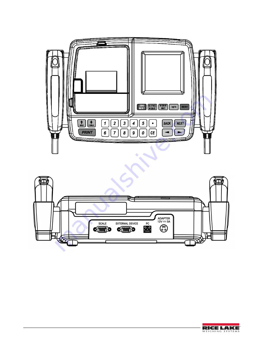 Rice Lake Competitor D1000 Series Installation & Operation Manual Download Page 12