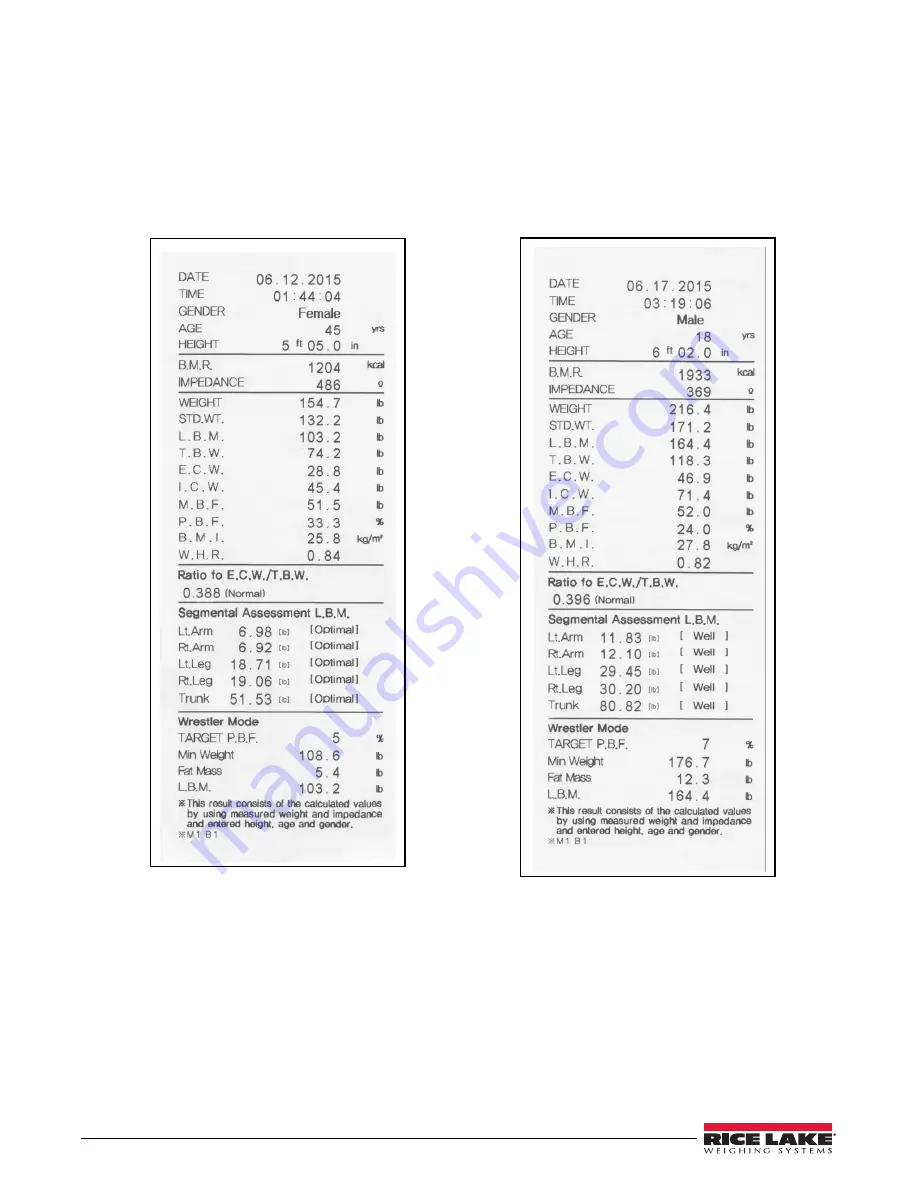 Rice Lake Competitor D1000 Series Installation & Operation Manual Download Page 34