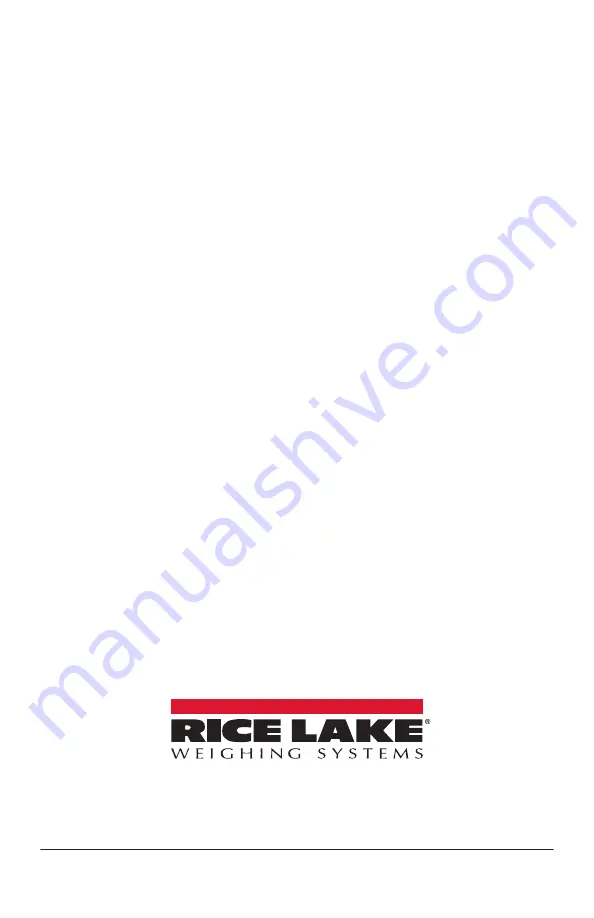 Rice Lake DHH-10 Operation Manual Download Page 16