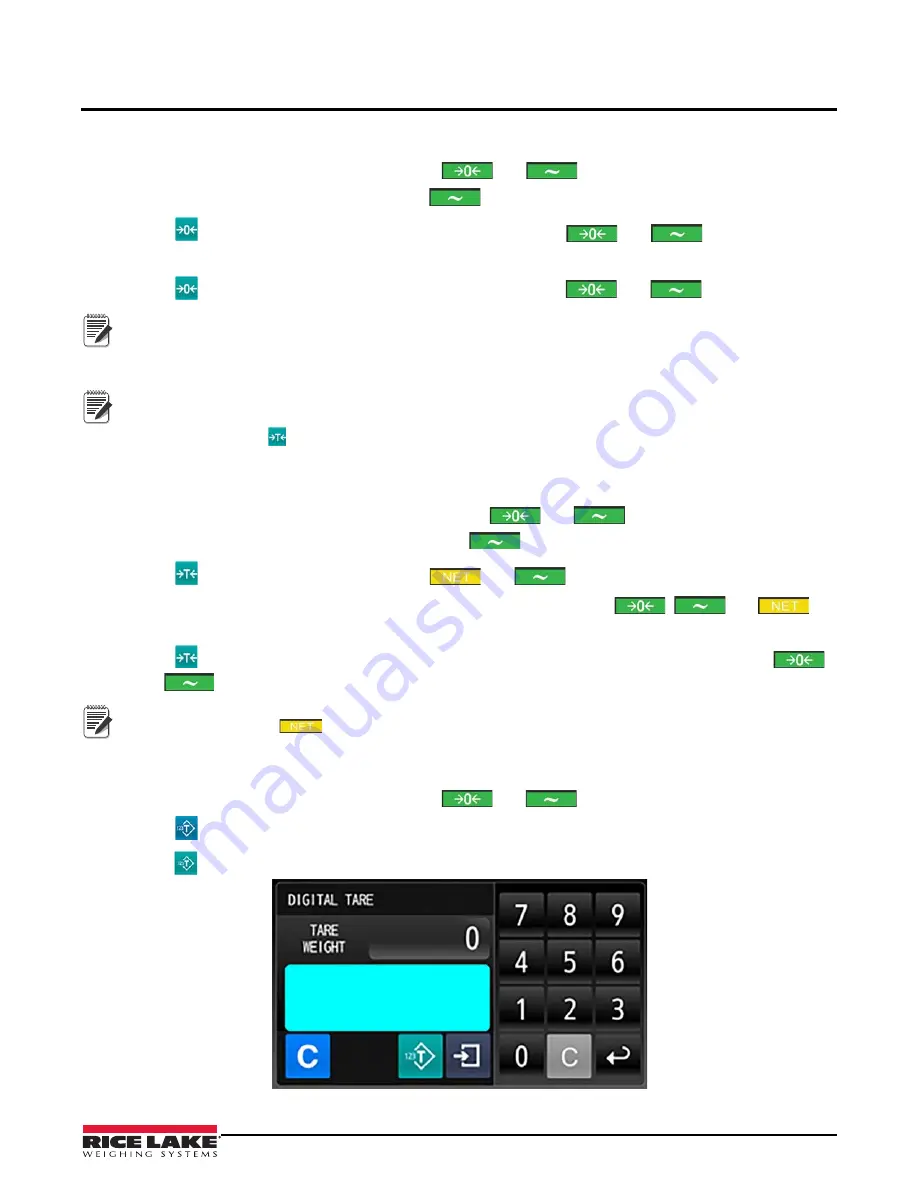 Rice Lake DIGI DSX-1000 Operation Manual Download Page 21