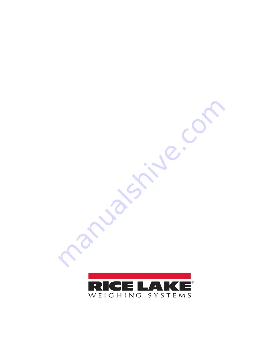 Rice Lake MSI-4260 IS Technical Manual Download Page 34