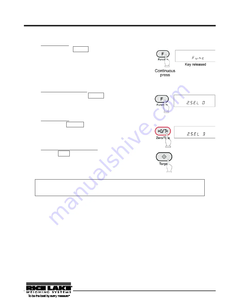 Rice Lake RL-TA Series Operation Manual Download Page 17