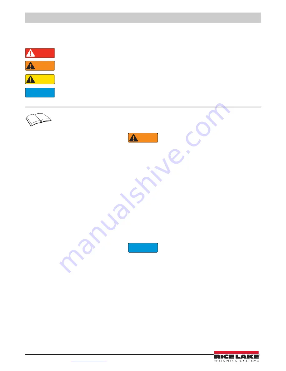 Rice Lake Summit SD-1150-WP Operation Manual Download Page 6