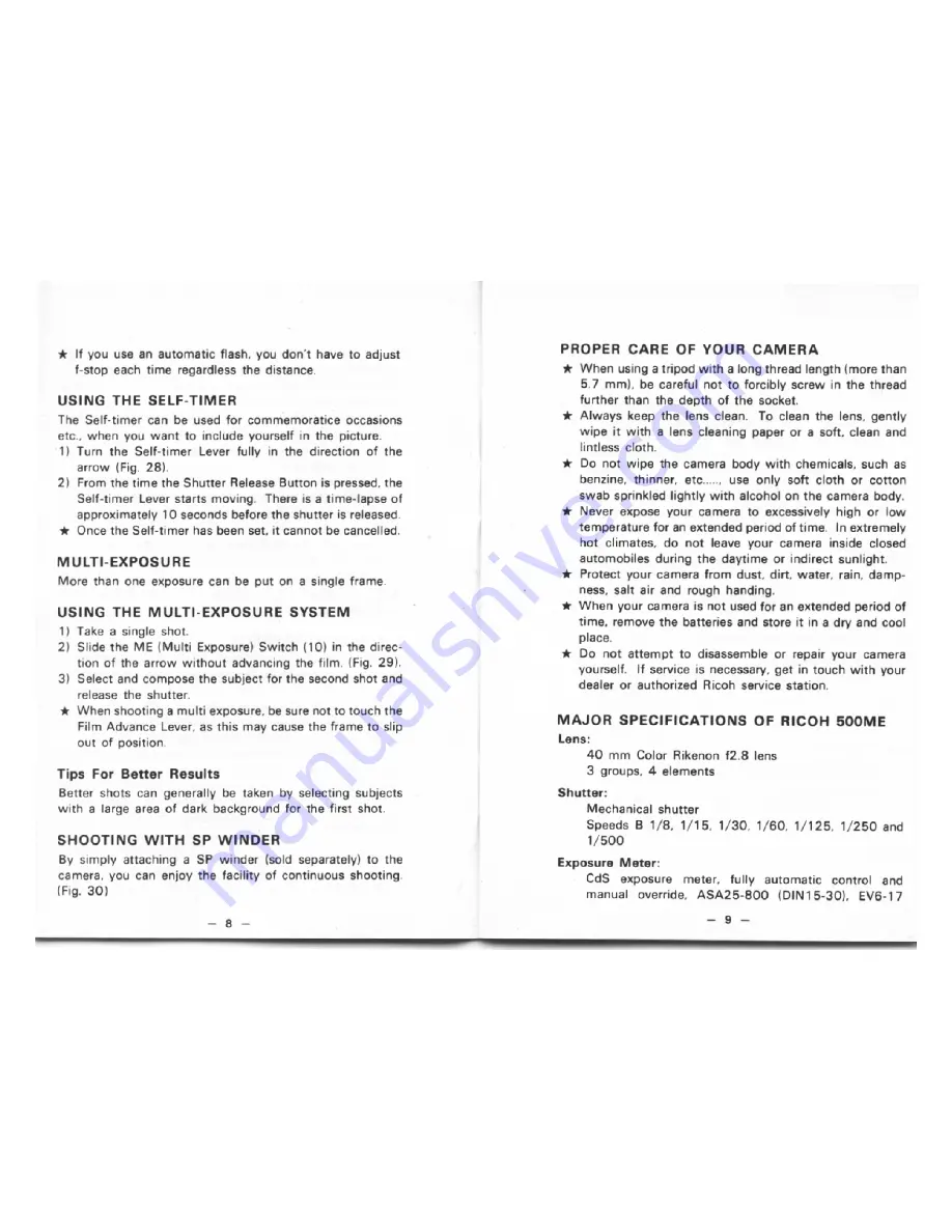 Ricoh 500ME User Manual Download Page 9