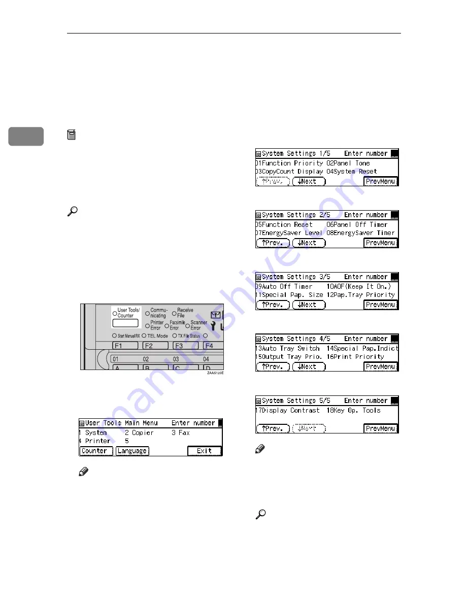 Ricoh 9922DP System Settings Download Page 21