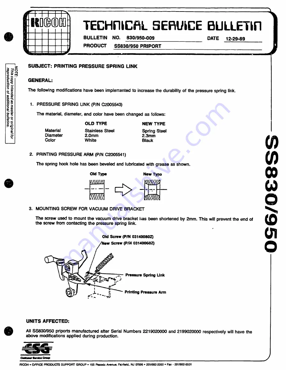 Ricoh C211 Service Manual Download Page 691