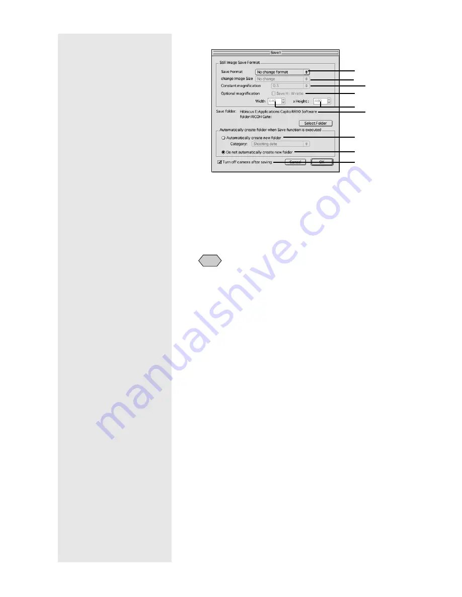 Ricoh Caplio RICOH Gate for Macintosh Operation Manual Download Page 30