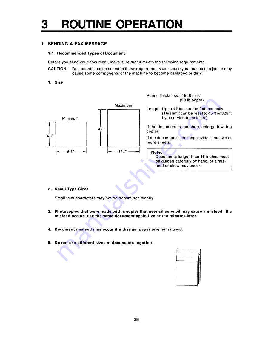 Ricoh FAX4000L Operator'S Manual Download Page 29